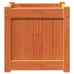 vidaXL Jardiniere de grădină, 2 buc., maro ceruit, lemn masiv de pin vidaXL Jardiniere de grădină, 2 buc., maro ceruit, lemn masiv de pin