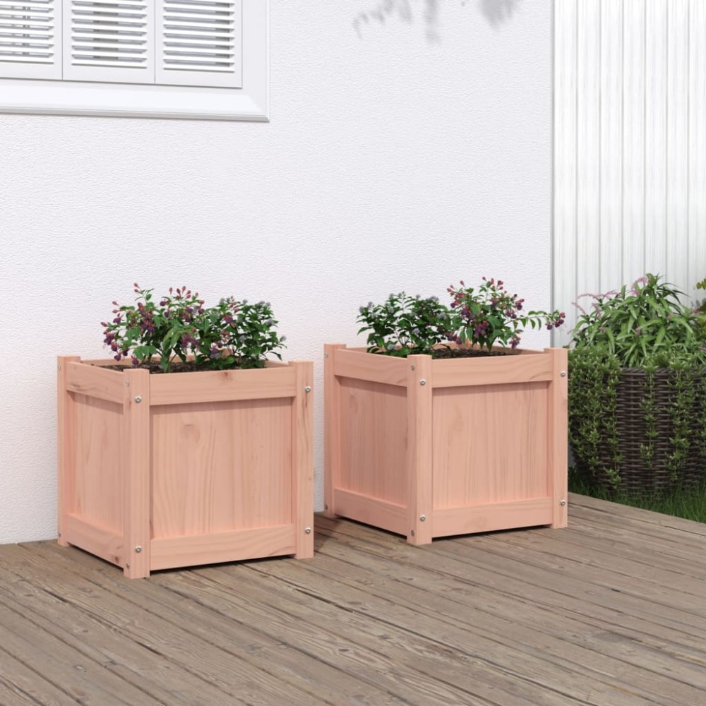 vidaXL Jardiniere de grădină, 2 buc., lemn masiv douglas