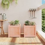 vidaXL Jardiniere de grădină, 2 buc., lemn masiv douglas vidaXL Jardiniere de grădină, 2 buc., lemn masiv douglas