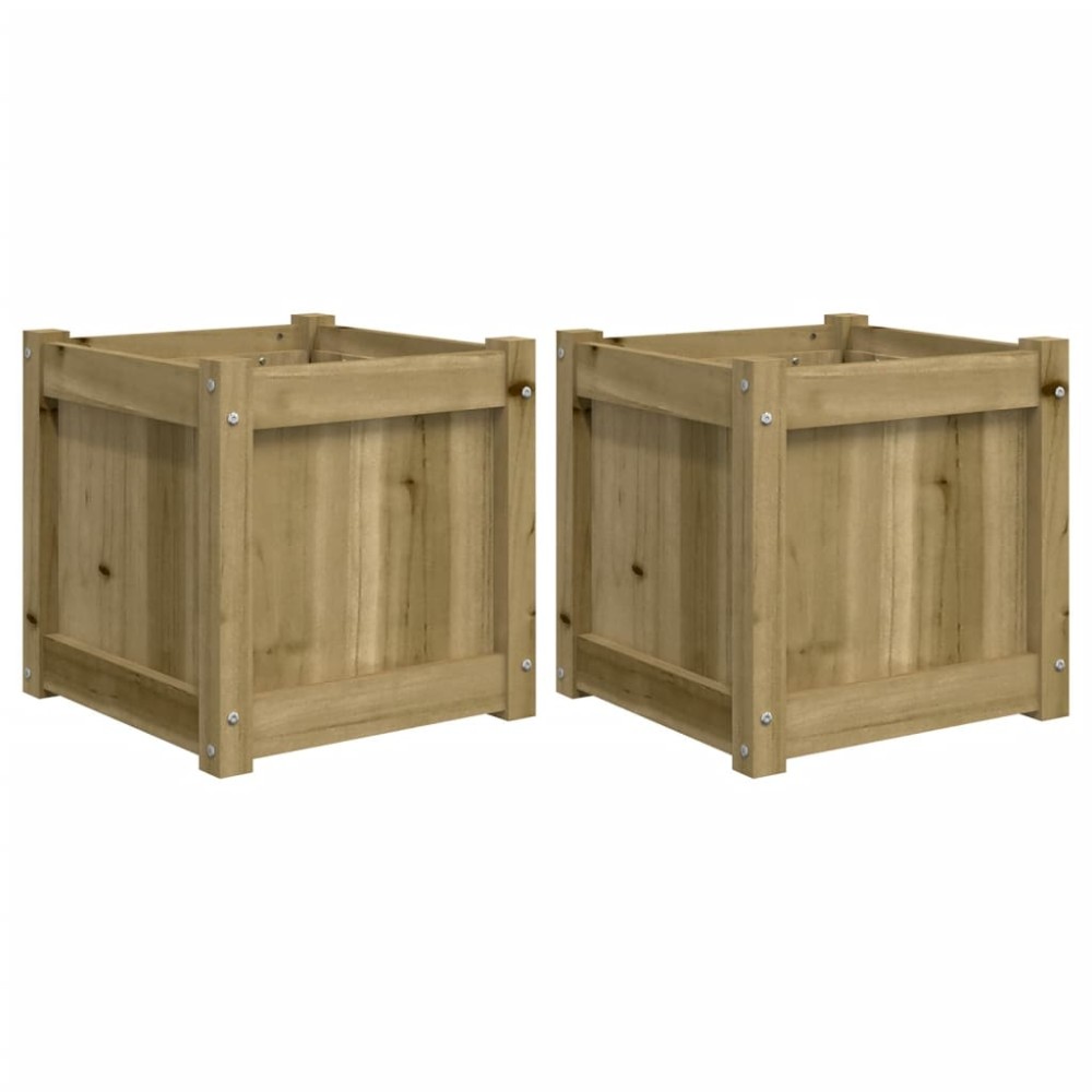 vidaXL Jardiniere de gradina , 2 buc., lemn de pin impregnat