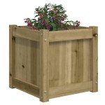 vidaXL Jardiniere de gradina , 2 buc., lemn de pin impregnat vidaXL Jardiniere de gradina , 2 buc., lemn de pin impregnat