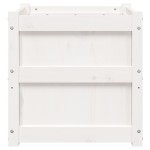 vidaXL Jardiniere de grădină, 2 buc., alb, lemn masiv de pin vidaXL Jardiniere de grădină, 2 buc., alb, lemn masiv de pin