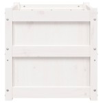 vidaXL Jardiniere de grădină, 2 buc., alb, lemn masiv de pin vidaXL Jardiniere de grădină, 2 buc., alb, lemn masiv de pin