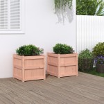 vidaXL Jardiniere de grădină, 2 buc., lemn masiv douglas vidaXL Jardiniere de grădină, 2 buc., lemn masiv douglas