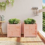 vidaXL Jardiniere de grădină, 2 buc., lemn masiv douglas vidaXL Jardiniere de grădină, 2 buc., lemn masiv douglas
