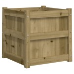 vidaXL Jardiniere de gradina , 2 buc., lemn de pin impregnat vidaXL Jardiniere de gradina , 2 buc., lemn de pin impregnat