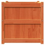 vidaXL Jardiniere de grădină, 2 buc., maro ceruit, lemn masiv de pin vidaXL Jardiniere de grădină, 2 buc., maro ceruit, lemn masiv de pin