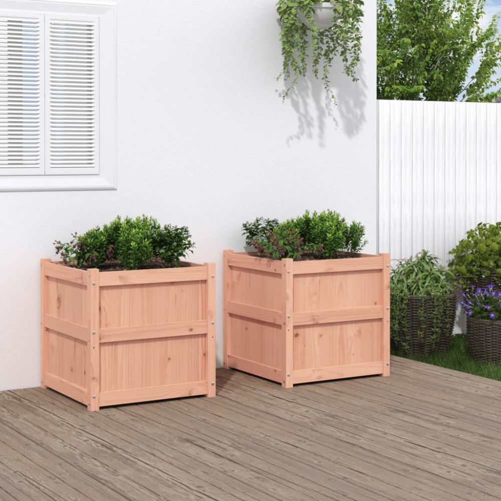 vidaXL Jardiniere de grădină, 2 buc., lemn masiv douglas