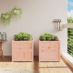 vidaXL Jardiniere de grădină, 2 buc., lemn masiv douglas vidaXL Jardiniere de grădină, 2 buc., lemn masiv douglas