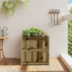 vidaXL Jardinieră de grădină, 60x60x60 cm, lemn de pin impregnat vidaXL Jardinieră de grădină, 60x60x60 cm, lemn de pin impregnat