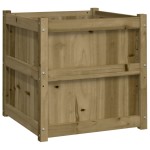 vidaXL Jardinieră de grădină, 60x60x60 cm, lemn de pin impregnat vidaXL Jardinieră de grădină, 60x60x60 cm, lemn de pin impregnat