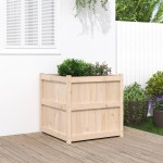 vidaXL Jardinieră de grădină, 70x70x70 cm, lemn masiv de pin vidaXL Jardinieră de grădină, 70x70x70 cm, lemn masiv de pin