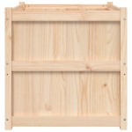 vidaXL Jardinieră de grădină, 70x70x70 cm, lemn masiv de pin vidaXL Jardinieră de grădină, 70x70x70 cm, lemn masiv de pin