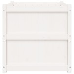 vidaXL Jardinieră de grădină, alb, 70x70x70 cm, lemn masiv de pin vidaXL Jardinieră de grădină, alb, 70x70x70 cm, lemn masiv de pin