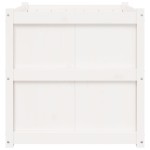 vidaXL Jardinieră de grădină, alb, 70x70x70 cm, lemn masiv de pin vidaXL Jardinieră de grădină, alb, 70x70x70 cm, lemn masiv de pin