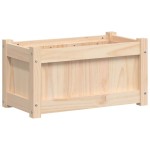 vidaXL Jardiniere de grădină, 2 buc., lemn masiv de pin vidaXL Jardiniere de grădină, 2 buc., lemn masiv de pin