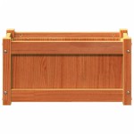 vidaXL Jardinieră de grădină, maro ceruit, 60x31x31 cm, lemn masiv pin