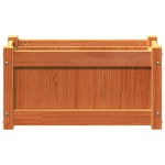 vidaXL Jardiniere de grădină, 2 buc., maro ceruit, lemn masiv de pin vidaXL Jardiniere de grădină, 2 buc., maro ceruit, lemn masiv de pin