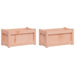 vidaXL Jardiniere de grădină, 2 buc., lemn masiv douglas vidaXL Jardiniere de grădină, 2 buc., lemn masiv douglas