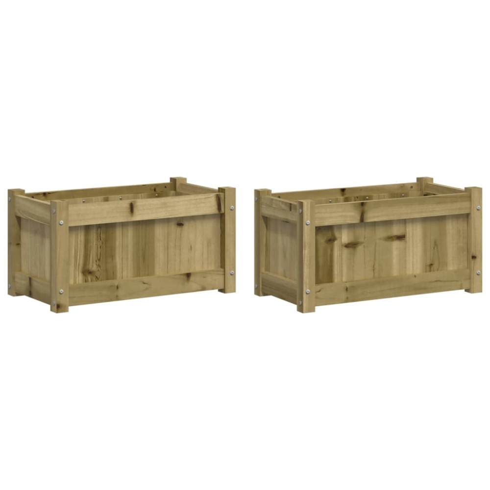 vidaXL Jardiniere de gradina , 2 buc., lemn de pin impregnat