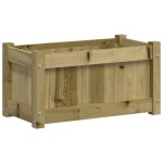 vidaXL Jardiniere de gradina , 2 buc., lemn de pin impregnat vidaXL Jardiniere de gradina , 2 buc., lemn de pin impregnat