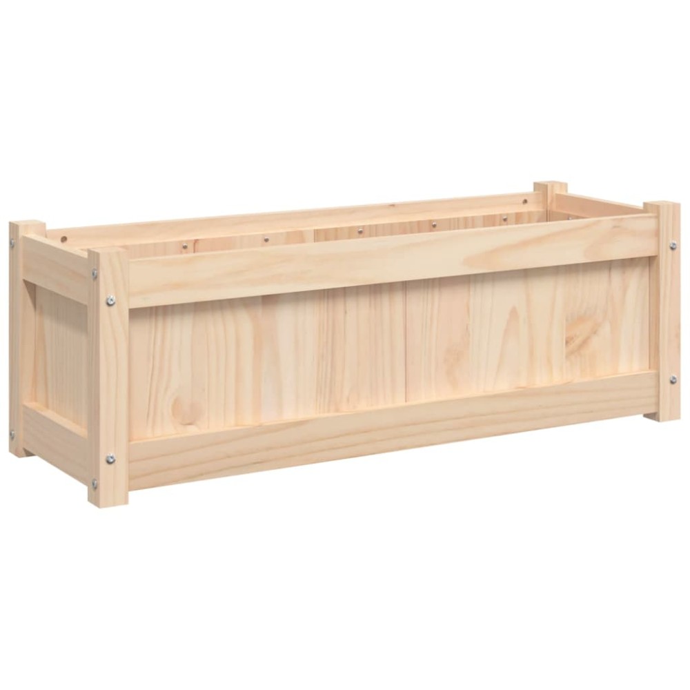 vidaXL Jardinieră de grădină, 90x31x31 cm, lemn masiv de pin