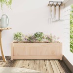 vidaXL Jardinieră de grădină, 90x31x31 cm, lemn masiv de pin vidaXL Jardinieră de grădină, 90x31x31 cm, lemn masiv de pin