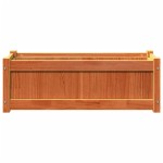 vidaXL Jardinieră de grădină, maro ceruit, 90x31x31 cm, lemn masiv pin vidaXL Jardinieră de grădină, maro ceruit, 90x31x31 cm, lemn masiv pin
