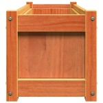 vidaXL Jardinieră de grădină, maro ceruit, 90x31x31 cm, lemn masiv pin vidaXL Jardinieră de grădină, maro ceruit, 90x31x31 cm, lemn masiv pin