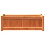 vidaXL Jardiniere de grădină, 2 buc., maro ceruit, lemn masiv de pin vidaXL Jardiniere de grădină, 2 buc., maro ceruit, lemn masiv de pin