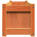 vidaXL Jardiniere de grădină, 2 buc., maro ceruit, lemn masiv de pin vidaXL Jardiniere de grădină, 2 buc., maro ceruit, lemn masiv de pin