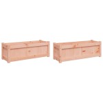 vidaXL Jardiniere de grădină, 2 buc., lemn masiv douglas vidaXL Jardiniere de grădină, 2 buc., lemn masiv douglas