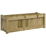 vidaXL Jardiniere de gradina , 2 buc., lemn de pin impregnat vidaXL Jardiniere de gradina , 2 buc., lemn de pin impregnat