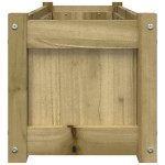 vidaXL Jardiniere de gradina , 2 buc., lemn de pin impregnat vidaXL Jardiniere de gradina , 2 buc., lemn de pin impregnat