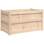 vidaXL Jardiniere de grădină, 2 buc., lemn masiv de pin vidaXL Jardiniere de grădină, 2 buc., lemn masiv de pin