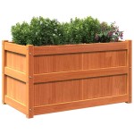 vidaXL Jardiniere de grădină, 2 buc., maro ceruit, lemn masiv de pin vidaXL Jardiniere de grădină, 2 buc., maro ceruit, lemn masiv de pin