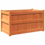 vidaXL Jardiniere de grădină, 2 buc., maro ceruit, lemn masiv de pin vidaXL Jardiniere de grădină, 2 buc., maro ceruit, lemn masiv de pin