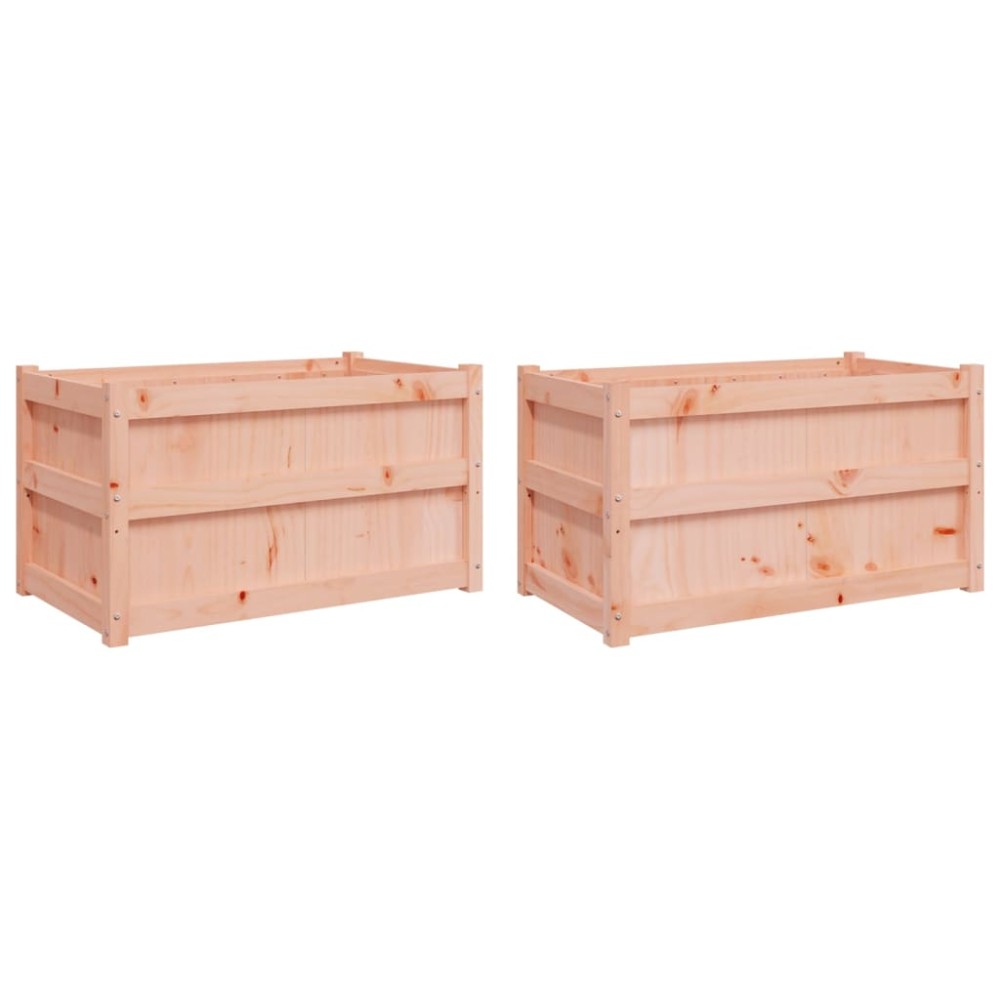 vidaXL Jardiniere de grădină, 2 buc., lemn masiv douglas