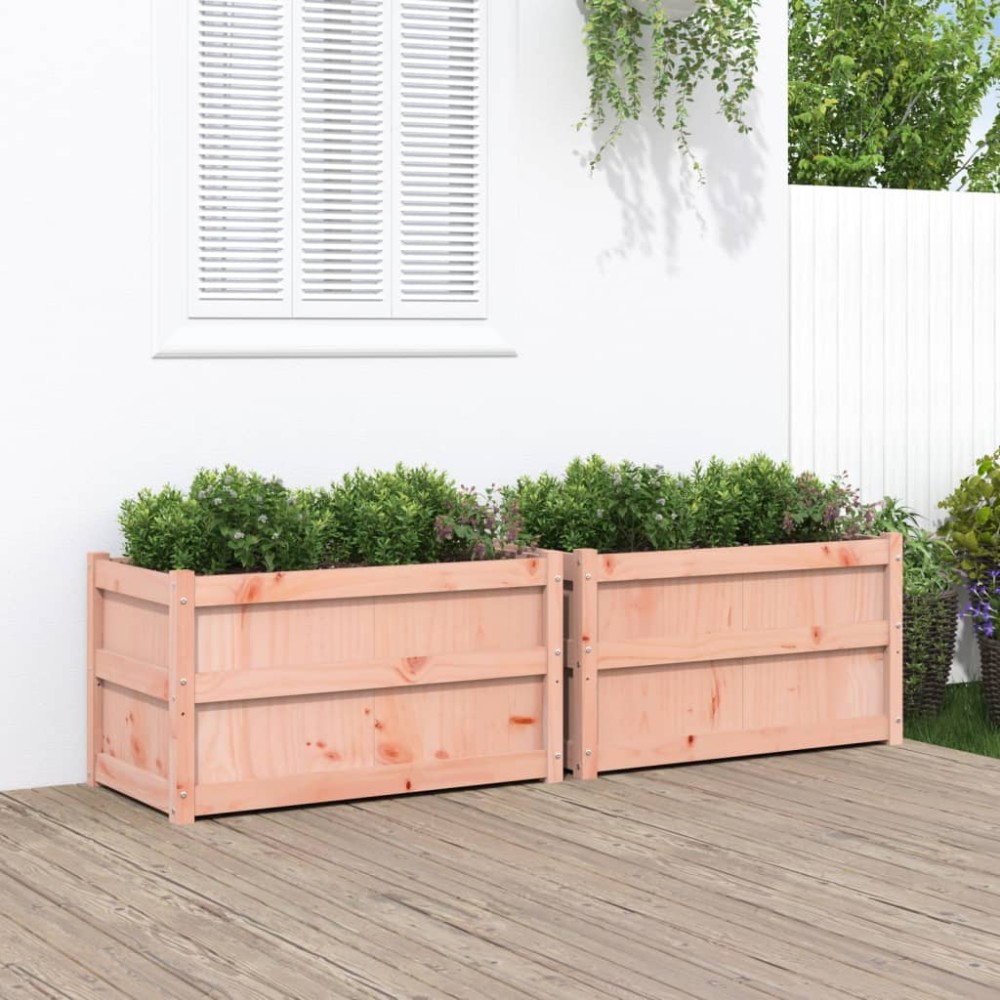 vidaXL Jardiniere de grădină, 2 buc., lemn masiv douglas
