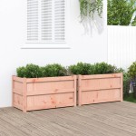 vidaXL Jardiniere de grădină, 2 buc., lemn masiv douglas vidaXL Jardiniere de grădină, 2 buc., lemn masiv douglas