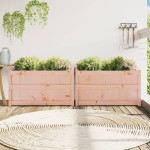 vidaXL Jardiniere de grădină, 2 buc., lemn masiv douglas vidaXL Jardiniere de grădină, 2 buc., lemn masiv douglas