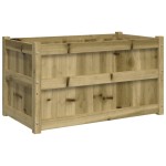 vidaXL Jardinieră de grădină, 90x50x50 cm, lemn de pin impregnat vidaXL Jardinieră de grădină, 90x50x50 cm, lemn de pin impregnat