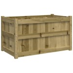 vidaXL Jardiniere de gradina , 2 buc., lemn de pin impregnat vidaXL Jardiniere de gradina , 2 buc., lemn de pin impregnat