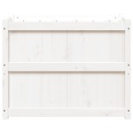 vidaXL Jardinieră de grădină, alb, 90x50x70 cm, lemn masiv de pin vidaXL Jardinieră de grădină, alb, 90x50x70 cm, lemn masiv de pin