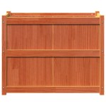 vidaXL Jardinieră de grădină, maro ceruit, 90x50x70 cm, lemn masiv pin vidaXL Jardinieră de grădină, maro ceruit, 90x50x70 cm, lemn masiv pin