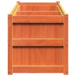 vidaXL Jardinieră de grădină, maro ceruit, 90x50x70 cm, lemn masiv pin vidaXL Jardinieră de grădină, maro ceruit, 90x50x70 cm, lemn masiv pin