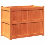 vidaXL Jardinieră de grădină, maro ceruit, 90x50x70 cm, lemn masiv pin vidaXL Jardinieră de grădină, maro ceruit, 90x50x70 cm, lemn masiv pin
