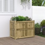 vidaXL Jardinieră de grădină, 90x50x70 cm, lemn de pin impregnat vidaXL Jardinieră de grădină, 90x50x70 cm, lemn de pin impregnat