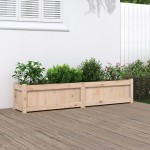 vidaXL Jardinieră de grădină, 150x31x31 cm, lemn masiv de pin vidaXL Jardinieră de grădină, 150x31x31 cm, lemn masiv de pin