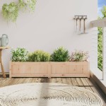 vidaXL Jardinieră de grădină, 150x31x31 cm, lemn masiv de pin vidaXL Jardinieră de grădină, 150x31x31 cm, lemn masiv de pin